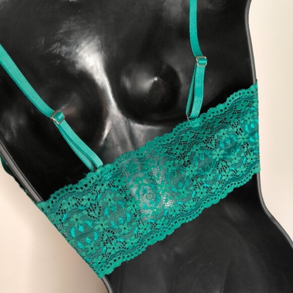 Thalia Sodi Glam Lace Supportive Lightly Padded Athletic Utility Stretch Bra L - Picture 6 of 7